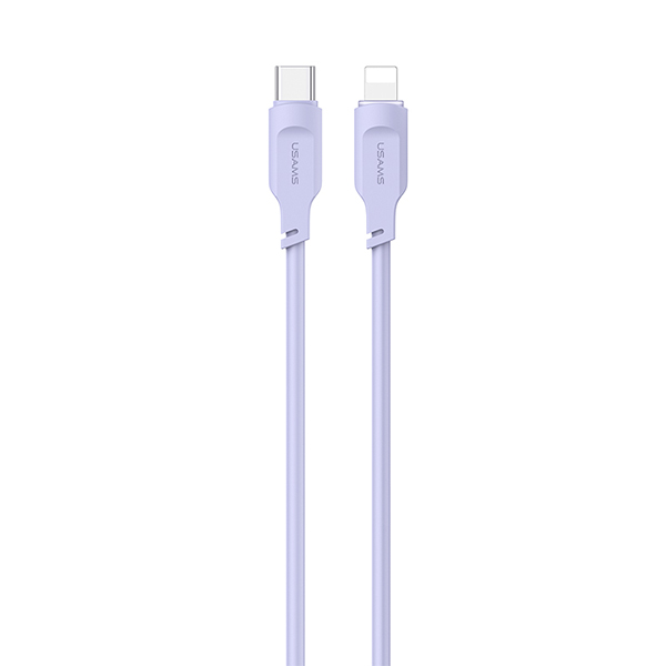 USAMS laidas USB-C į Lightning 20W 1.2m PD greitas įkrovimas Lithe Series violetinis SJ566USB03 (US-SJ566) aprašymas - Prekės nuotrauka