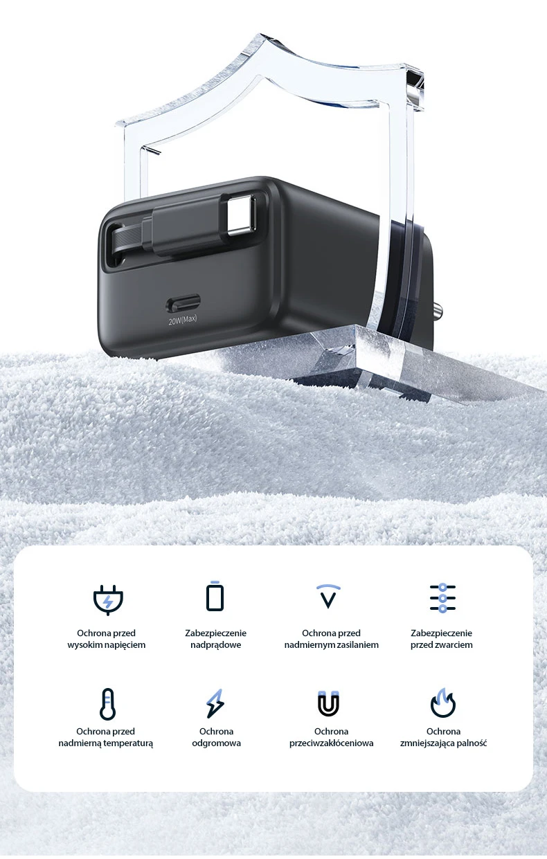 USAMS Laidinis įkroviklis 1xUSB-C su suvyniojamu kabeliu USB-C Retractable PD+QC 20W Gan Fast Charging juodos spalvos YC Series CC233TC01 (US-CC233) aprašymas - Prekės nuotrauka USAMS Laidinis įkroviklis 1xUSB-C su suvyniojamu kabeliu USB-C Retractable PD+QC 20W Gan Fast Charging juodos spalvos YC Series CC233TC01 (US-CC233) aprašymas - Prekės nuotrauka