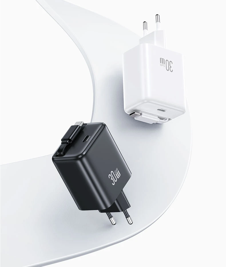 USAMS Laidinis įkroviklis 1xUSB-C su suvyniojamu kabeliu USB-C Retractable PD+QC 30W Gan Fast Charging juodos spalvos YC Series CC241TC01 (US-CC241) aprašymas - Prekės nuotrauka USAMS Laidinis įkroviklis 1xUSB-C su suvyniojamu kabeliu USB-C Retractable PD+QC 30W Gan Fast Charging juodos spalvos YC Series CC241TC01 (US-CC241) aprašymas - Prekės nuotrauka