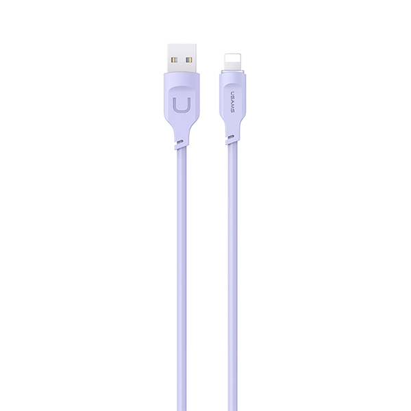 USAMS lightning kabelis 2.4A 1.2m Fast Charging Lithe Series violetinė SJ565USB03 (US-SJ565) aprašymas - Prekės nuotrauka