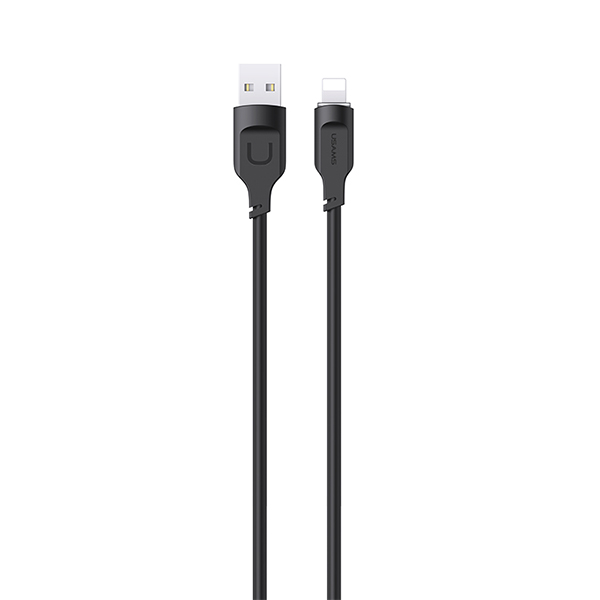 USAMS Lightning laidas 2.4A 1.2m Fast Charging Lithe Series juodos spalvos SJ565USB01 (US-SJ565) aprašymas - Prekės nuotrauka