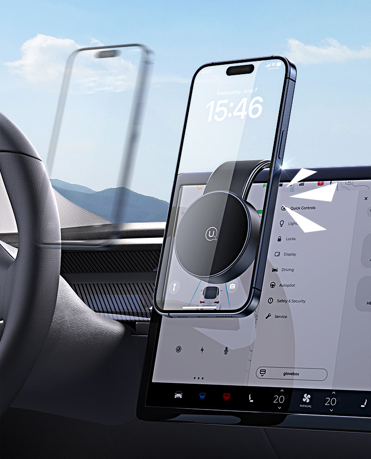 USAMS magnetinis universalus automobilinis laikiklis US-ZJ079 juodos spalvos ZJ79ZJ01 aprašymas - Prekės nuotrauka