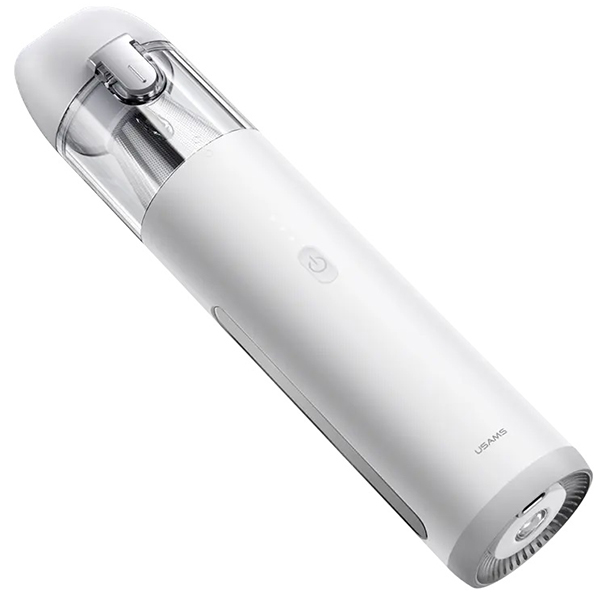 Dulkių siurblys USAMS mini wireless vacuum cleaner Geoz Series 65W baltos spalvos MNXCQZB23402 (US-ZB234) aprašymas - Prekės nuotrauka