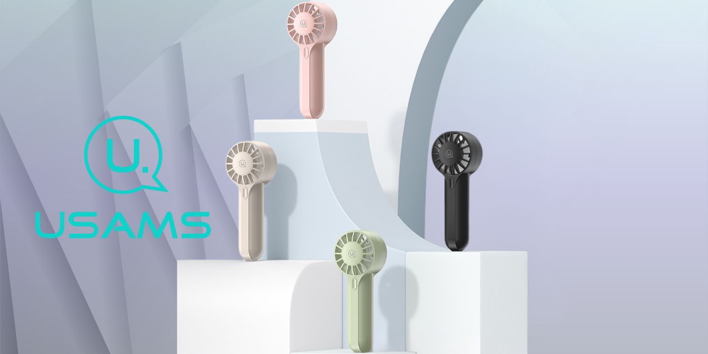 Ventiliatorius USAMS Mini ZB288 1200mAh Žalias Handheld Fan aprašymas - Prekės nuotrauka