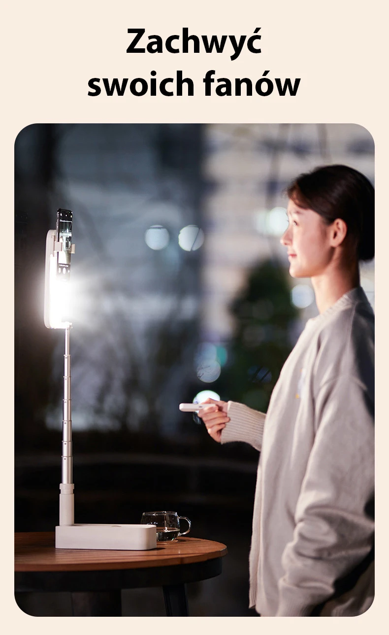 USAMS multifunkcinis telefono laikiklis su LED lempa baltos spalvos ZB26501 (US-ZB265) aprašymas - Prekės nuotrauka USAMS multifunkcinis telefono laikiklis su LED lempa baltos spalvos ZB26501 (US-ZB265) aprašymas - Prekės nuotrauka