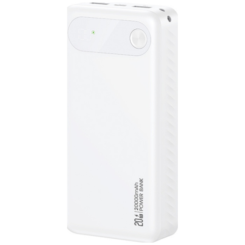 USAMS PB80 išorinė baterija PD20W 20000mAh balta aprašymas - Prekės nuotrauka