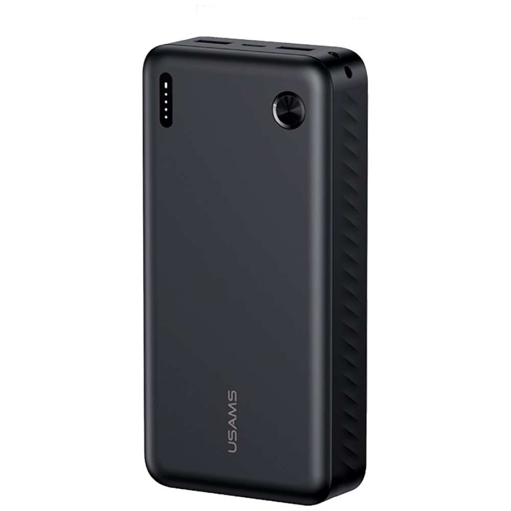 USAMS PB83 Power Bank 2xUSB-A 1xUSB-C 20000mAh juodas aprašymas - Prekės nuotrauka