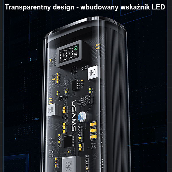 USAMS išorinė baterija 9000mAh PD 20W QC3.0+PD dviejų prievadų greito įkrovimo baltas 10KCD18902 (US-CD189) aprašymas - Prekės nuotrauka USAMS išorinė baterija 9000mAh PD 20W QC3.0+PD dviejų prievadų greito įkrovimo baltas 10KCD18902 (US-CD189) aprašymas - Prekės nuotrauka