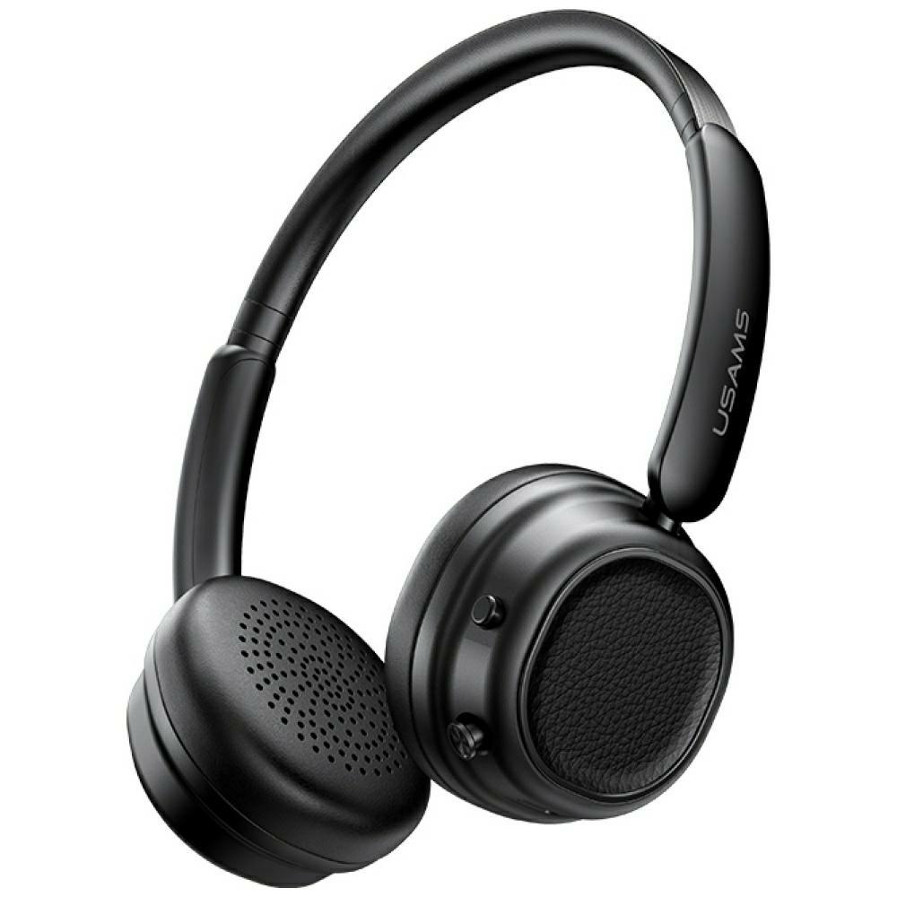 USAMS SR01 Bluetooth 5.3 ANC ausinės juodos spalvos aprašymas - Prekės nuotrauka