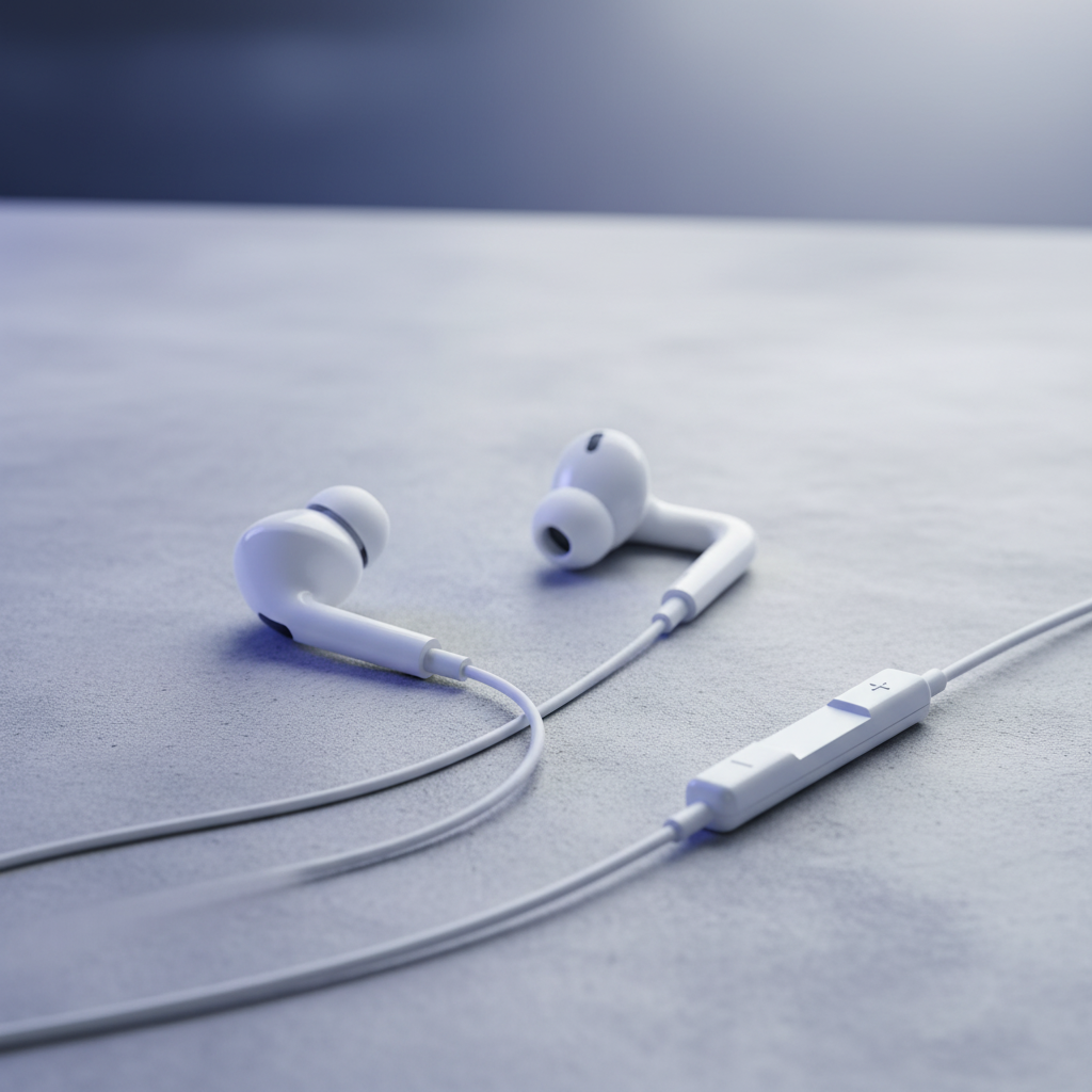 USAMS Stereo Ausinės EP-41 USB-C baltos spalvos SJ452HS01 aprašymas - Prekės nuotrauka