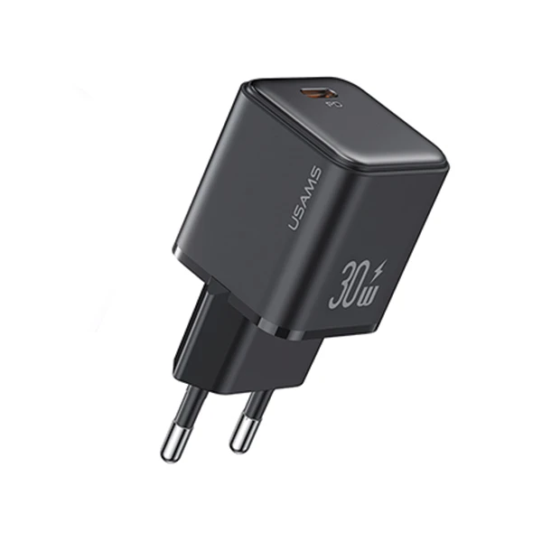 USAMS Tinklo įkroviklis 1xUSB-C PD30W 3A (only head) PD3.0 Fast Charging juodos spalvos X-ron Series CC186TC01 (US-CC186) aprašymas - Prekės nuotrauka USAMS Tinklo įkroviklis 1xUSB-C PD30W 3A (only head) PD3.0 Fast Charging juodos spalvos X-ron Series CC186TC01 (US-CC186) aprašymas - Prekės nuotrauka