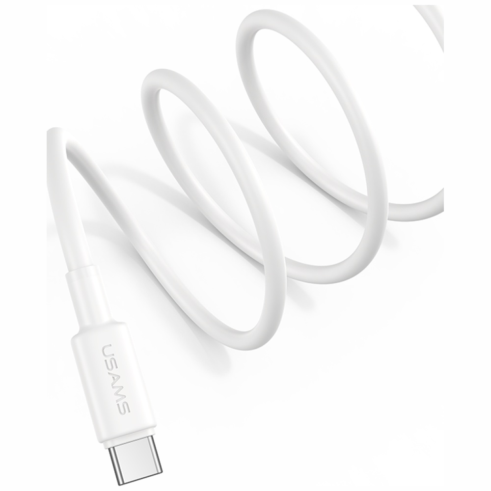 USAMS U90 cable 3A USB-A to USB-C baltos spalvos aprašymas - Prekės nuotrauka USAMS U90 cable 3A USB-A to USB-C baltos spalvos aprašymas - Prekės nuotrauka