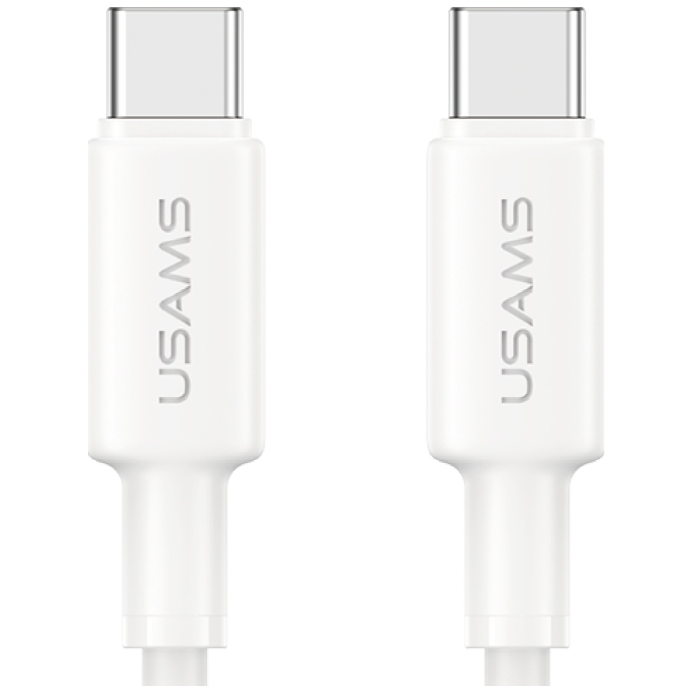 USAMS U90 cable 60W USB-C to USB-C baltas aprašymas - Prekės nuotrauka