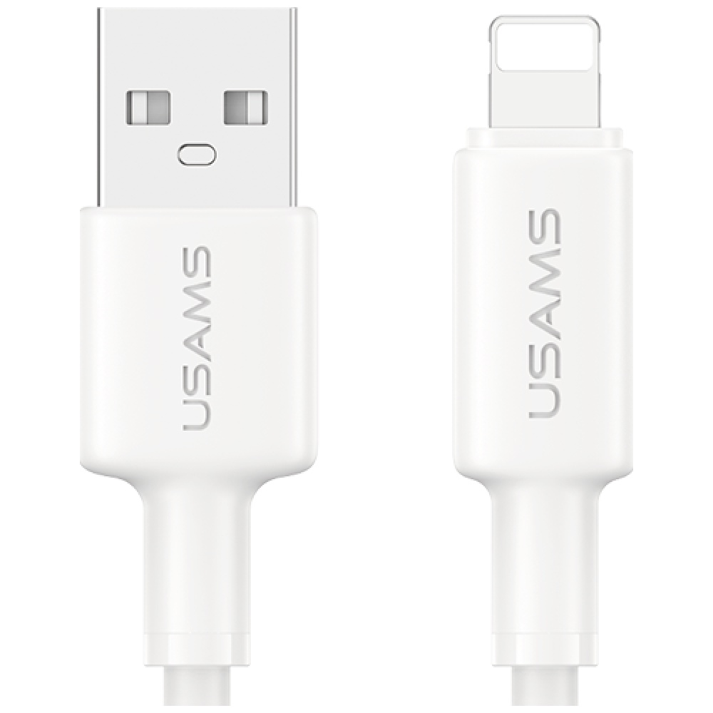 USAMS U90 kabelis 2.4A USB-A į Lightning baltos spalvos aprašymas - Prekės nuotrauka USAMS U90 kabelis 2.4A USB-A į Lightning baltos spalvos aprašymas - Prekės nuotrauka