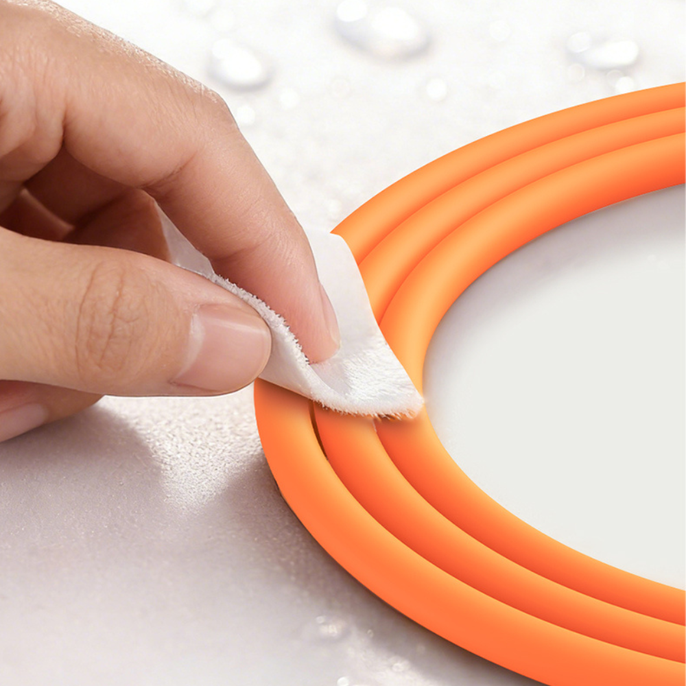 USAMS U98 3A silikoninis greitojo įkrovimo USB-C laidas, oranžinės spalvos aprašymas - Prekės nuotrauka
