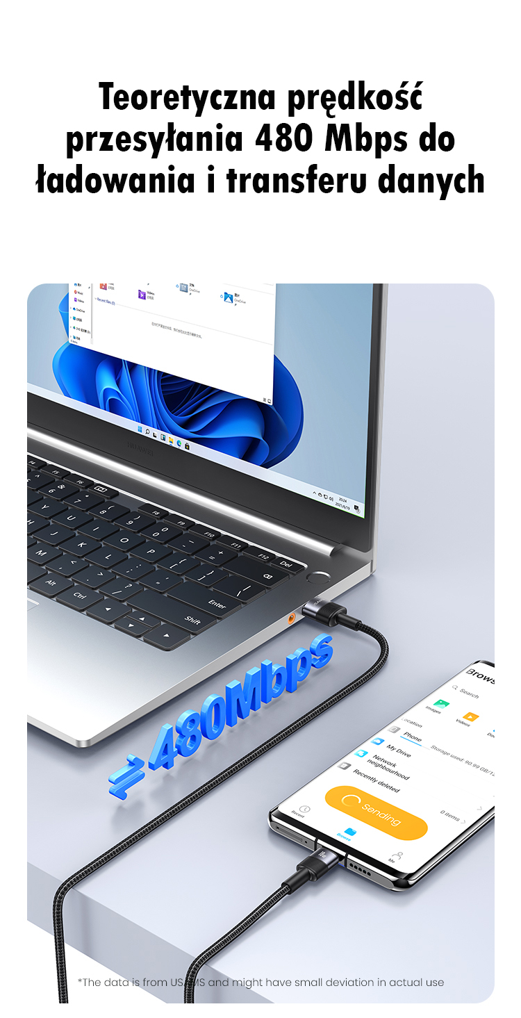 USAMS USB-A į USB-C kabelis 3A 1.2m aliuminio lydinio duomenų kabelis SY Series SJ718USB01 (US-SJ718) aprašymas - Prekės nuotrauka