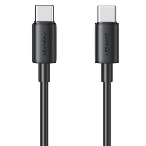 USAMS USB-C į USB-C Kabelis 60W 1mFast Charging YD Series juodos spalvos SJ711USB01(US-SJ711) aprašymas - Prekės nuotrauka