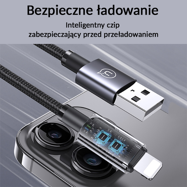 USAMS USB-C į USB-C laidas 60W 1.2m greito įkrovimo plieno/tamsiai pilkas SJ661USB01 (US-SJ661) aprašymas - Prekės nuotrauka