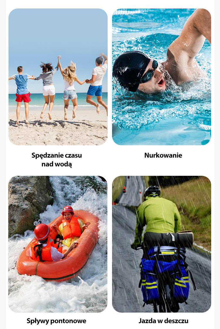 USAMS vandeniui atsparus dėklas Double 6.7″ IP68 rožinės spalvos FSD1403 (YD014) aprašymas - Prekės nuotrauka