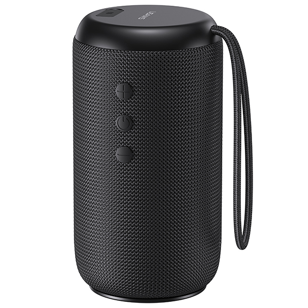 USAMS YC Series Bluetooth 5.0 10W vandeniui atsparus belaidis garsiakalbis su dirželiu juodos spalvos YC01 aprašymas - Prekės nuotrauka