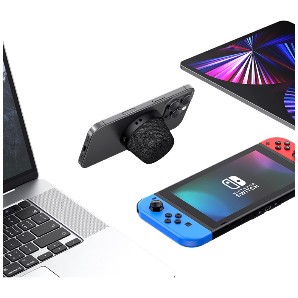 USAMS YX016 magnetinis „Bluetooth“ garsiakalbis, juodos spalvos aprašymas - Prekės nuotrauka