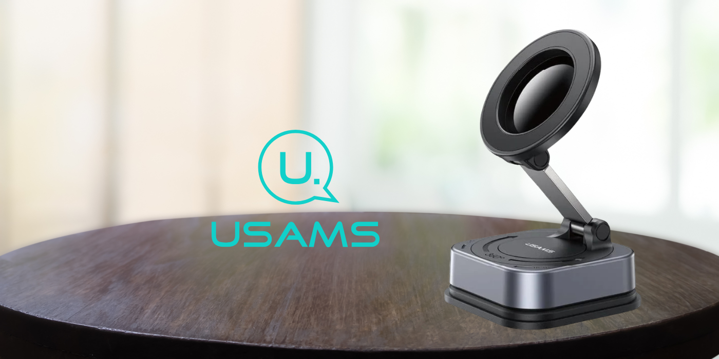 USAMS ZJ093 Universal Magnetic Phone Holder for Car, Home and Office juodos spalvos aprašymas - Prekės nuotrauka