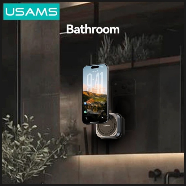USAMS ZJ093 Universal Magnetic Phone Holder for Car, Home and Office juodos spalvos aprašymas - Prekės nuotrauka