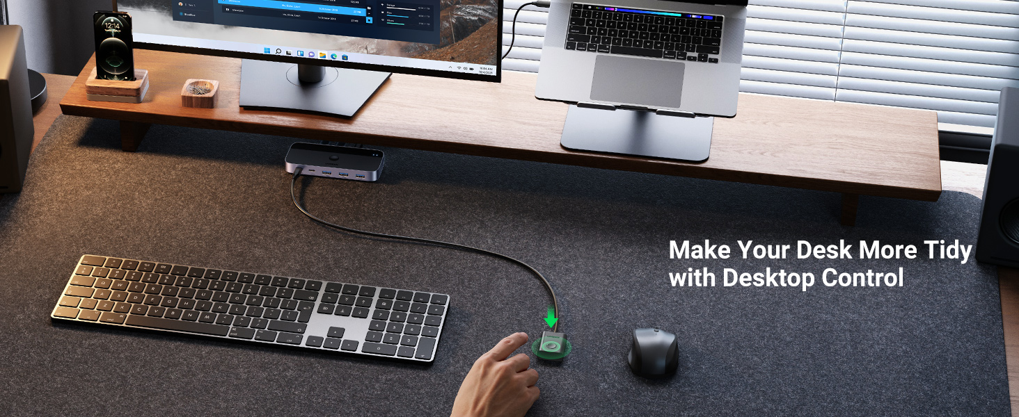 Ugreen USB 3.0 perjungėjas (2 PC <-> 4 įrenginiai (3x USB-A + USB-C)) aprašymas - Prekės nuotrauka