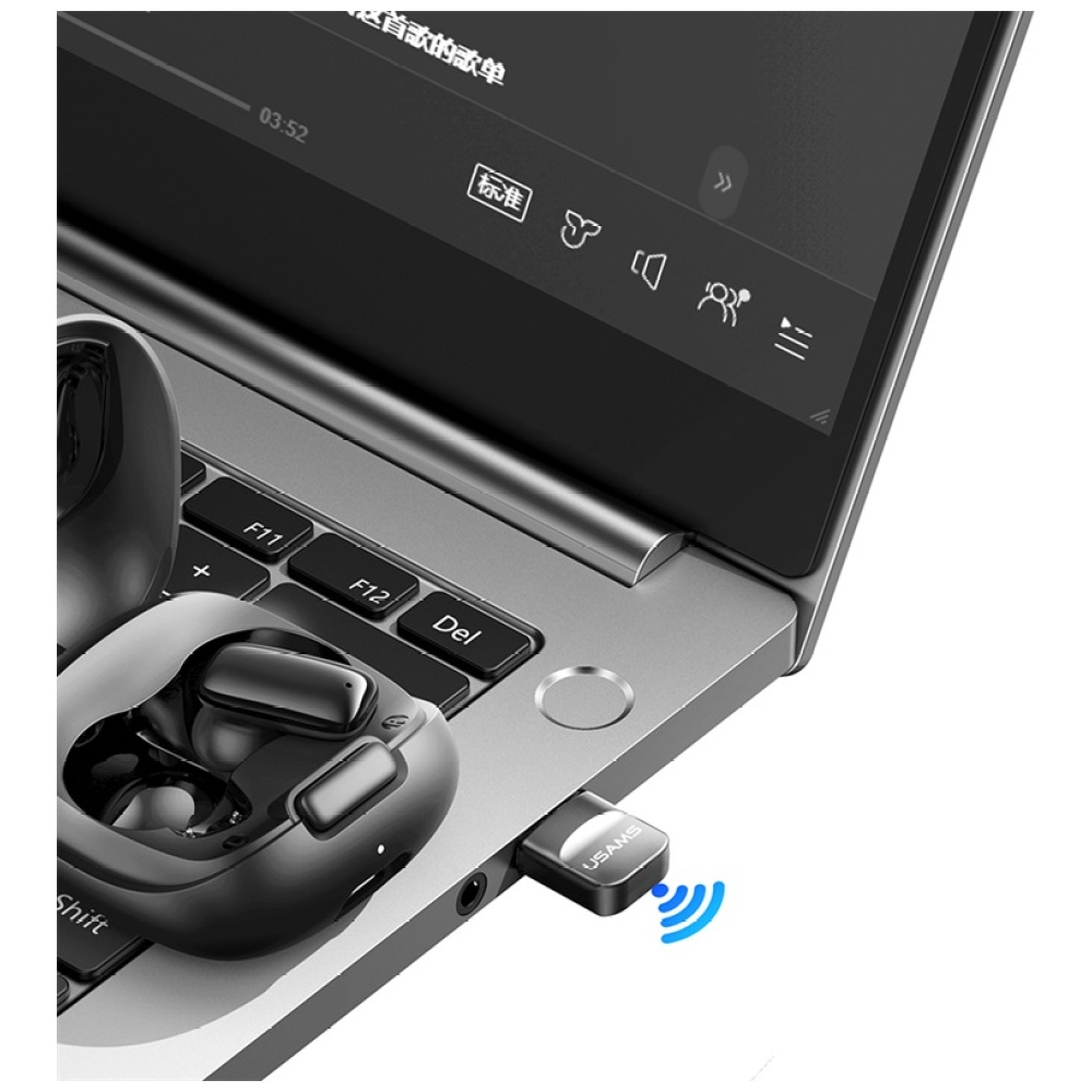 USB Bluetooth adapteris USAMS ZB321 5.1 juodas aprašymas - Prekės nuotrauka
