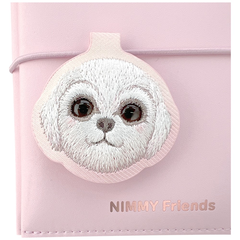 Užrašų knygelės ir tušinuko rinkinys 2-in-1 Nimmy New Big-Eye Cute Pets 2.0 Dog rožinės spalvos aprašymas - Prekės nuotrauka