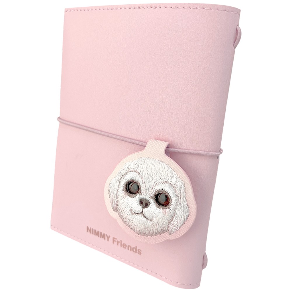 Užrašų knygelės ir tušinuko rinkinys 2-in-1 Nimmy New Big-Eye Cute Pets 2.0 Dog rožinės spalvos aprašymas - Prekės nuotrauka