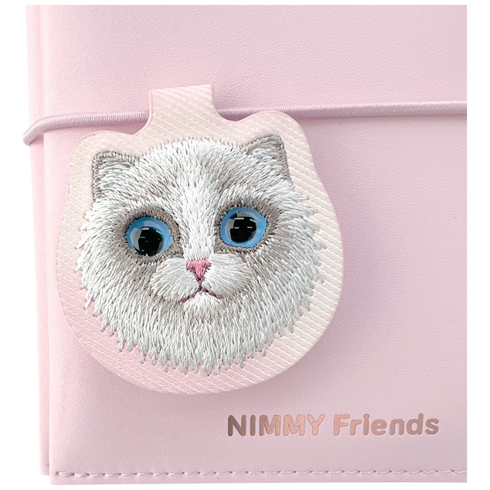 Užrašų knygelės ir tušinuko rinkinys 2-in-1 Nimmy New Big-Eye Cute Pets 2.0 Cat rožinės spalvos aprašymas - Prekės nuotrauka