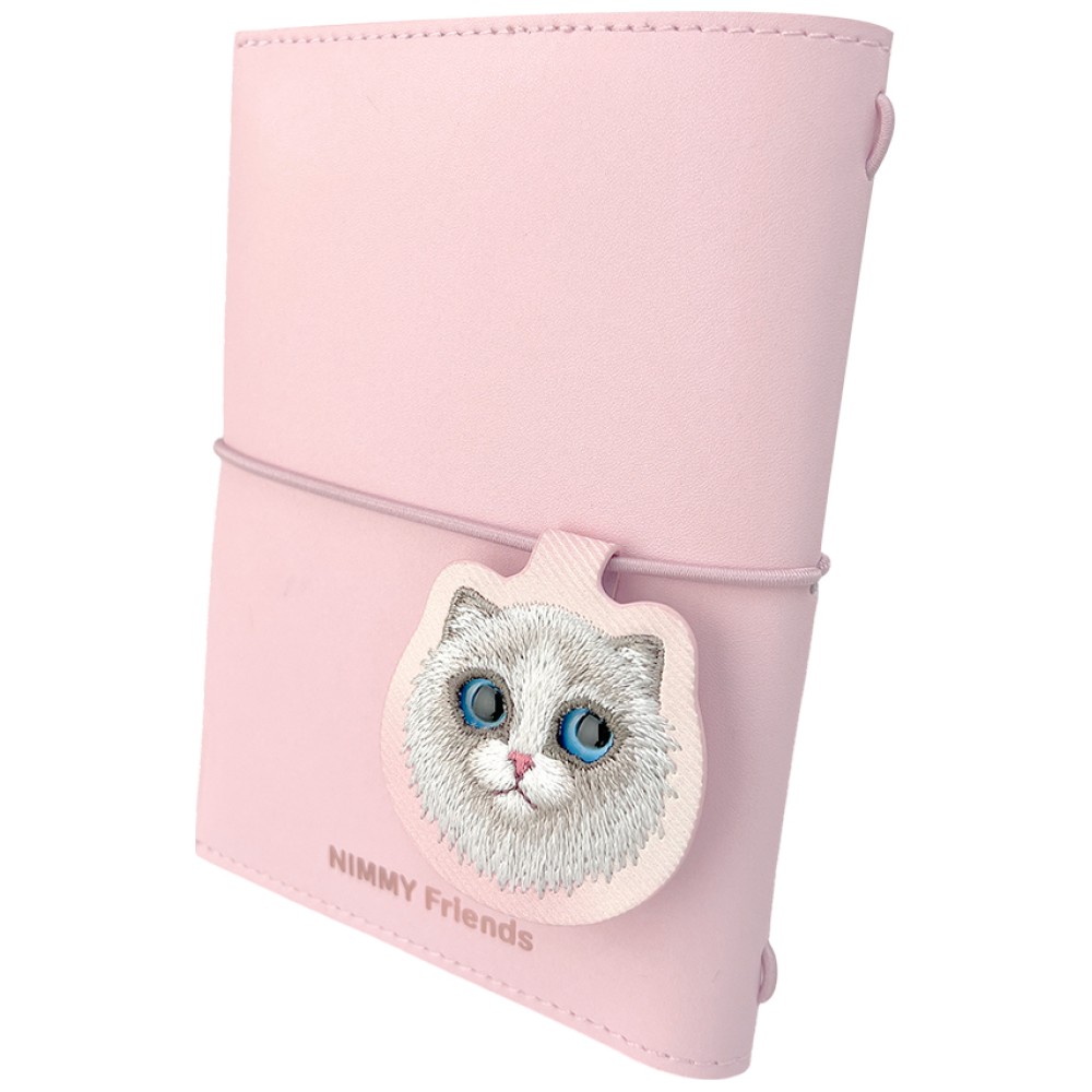 Užrašų knygelės ir tušinuko rinkinys 2-in-1 Nimmy New Big-Eye Cute Pets 2.0 Cat rožinės spalvos aprašymas - Prekės nuotrauka