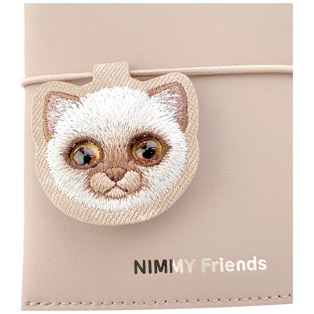 Užrašų knygelės ir tušinuko rinkinys 2-in-1 Nimmy New Big-Eye Cute Pets 2.0 Cat rudas aprašymas - Prekės nuotrauka