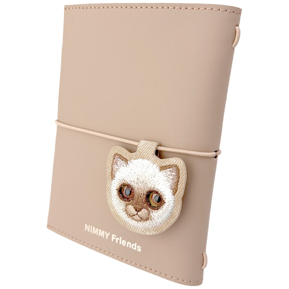 Užrašų knygelės ir tušinuko rinkinys 2-in-1 Nimmy New Big-Eye Cute Pets 2.0 Cat rudas aprašymas - Prekės nuotrauka