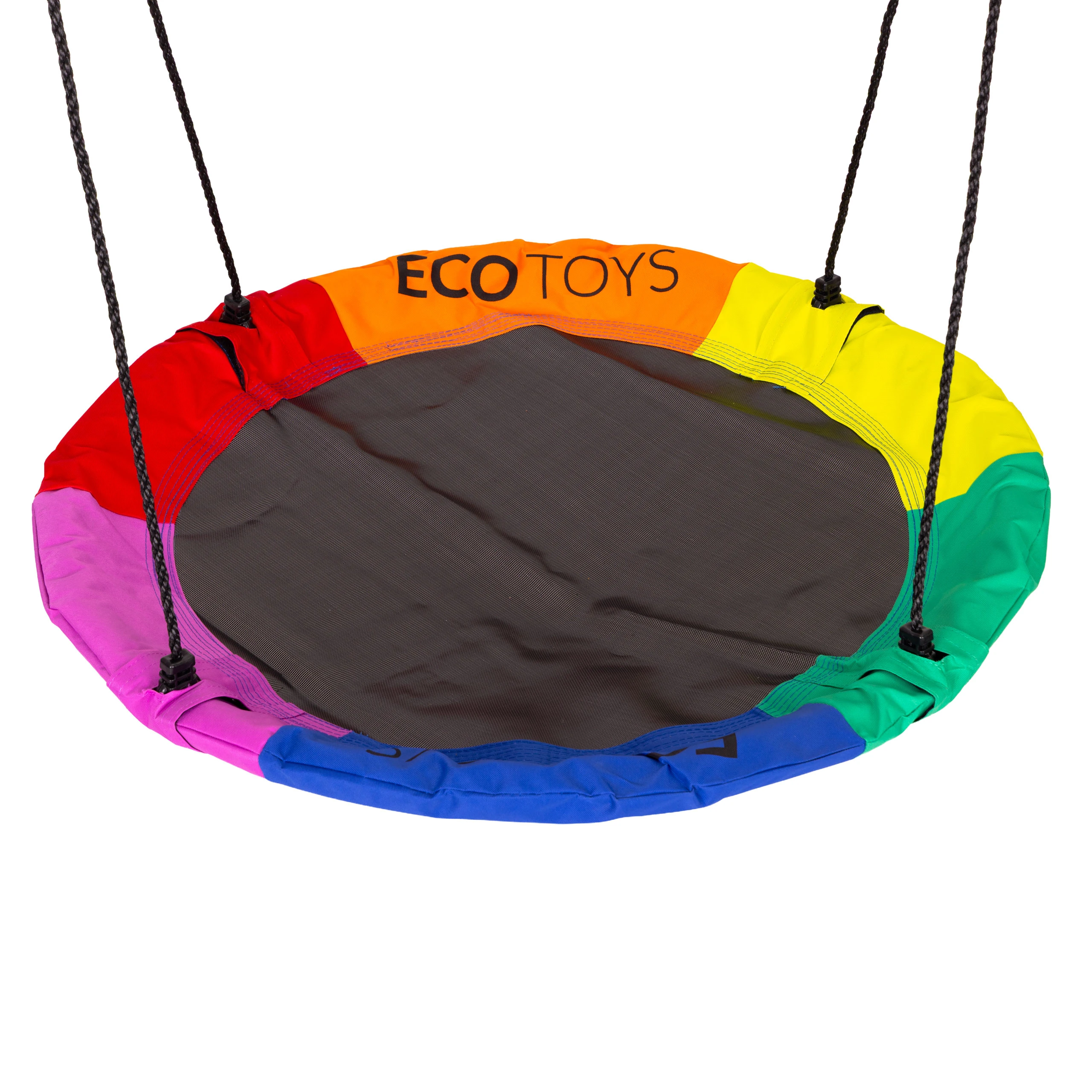 Vaikiškos sodo sūpynės 4-viename, gandro lizdas, krepšinio lankas su 2 kamuoliais, ECOTOYS aprašymas - Prekės nuotrauka