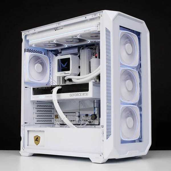 Valkyrie V360 LCD 360mm AiO Liquid CPU Cooler in Baltas aprašymas - Prekės nuotrauka