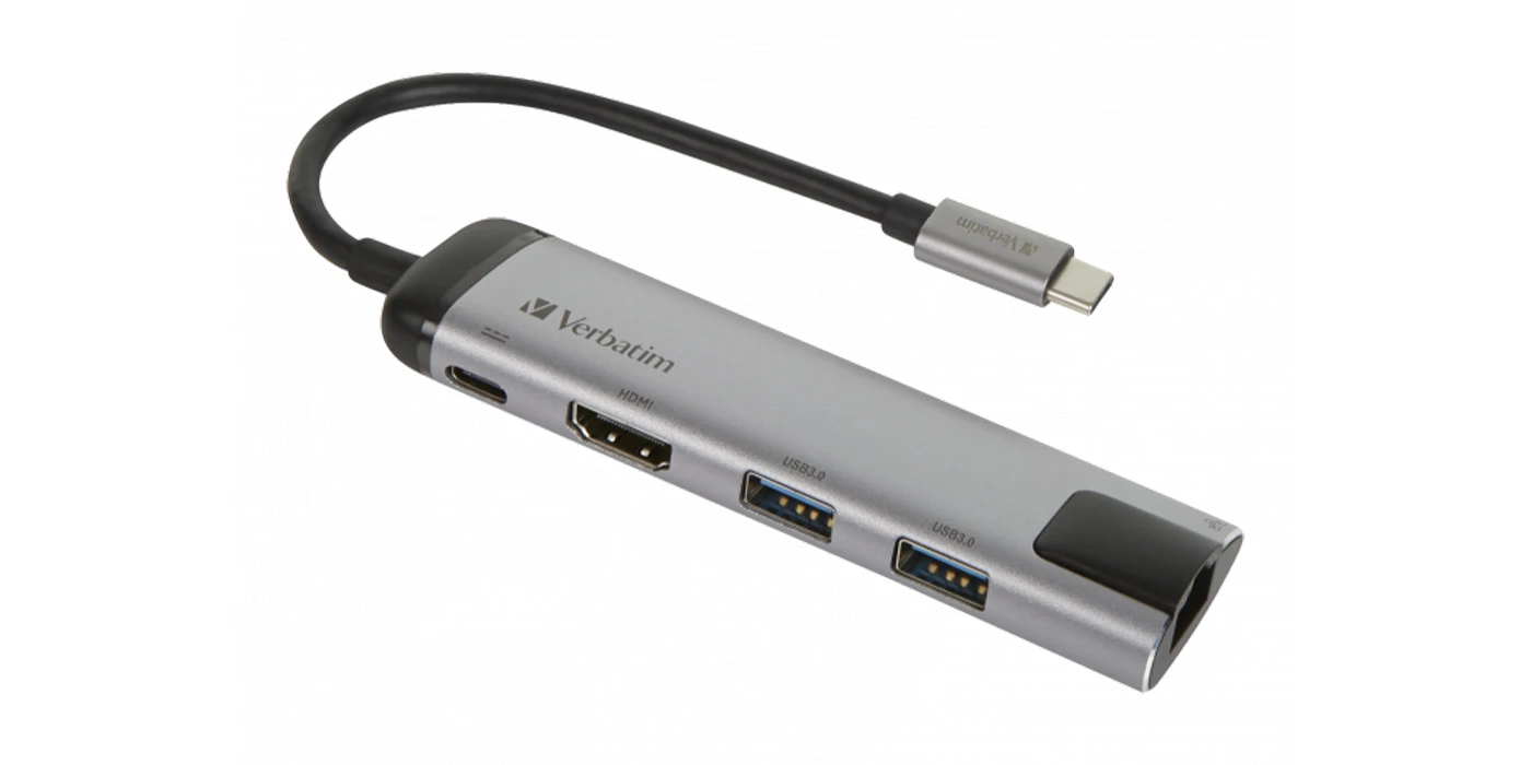 Verbatim 49141 sąsajos šakotuvas USB 3.2 Gen 1 (3.1 Gen 1) Type-C 1000 Mbit/ai Juoda, Sidabras aprašymas - Prekės nuotrauka Verbatim 49141 sąsajos šakotuvas USB 3.2 Gen 1 (3.1 Gen 1) Type-C 1000 Mbit/ai Juoda, Sidabras aprašymas - Prekės nuotrauka