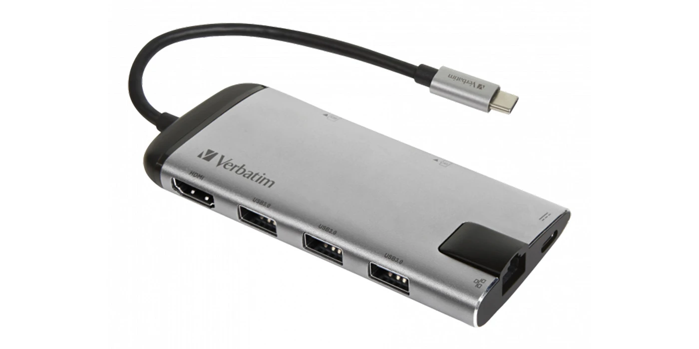 Verbatim 49142 sąsajos šakotuvas USB 3.2 Gen 1 (3.1 Gen 1) Type-C 1000 Mbit/ai Juoda, Sidabras aprašymas - Prekės nuotrauka Verbatim 49142 sąsajos šakotuvas USB 3.2 Gen 1 (3.1 Gen 1) Type-C 1000 Mbit/ai Juoda, Sidabras aprašymas - Prekės nuotrauka