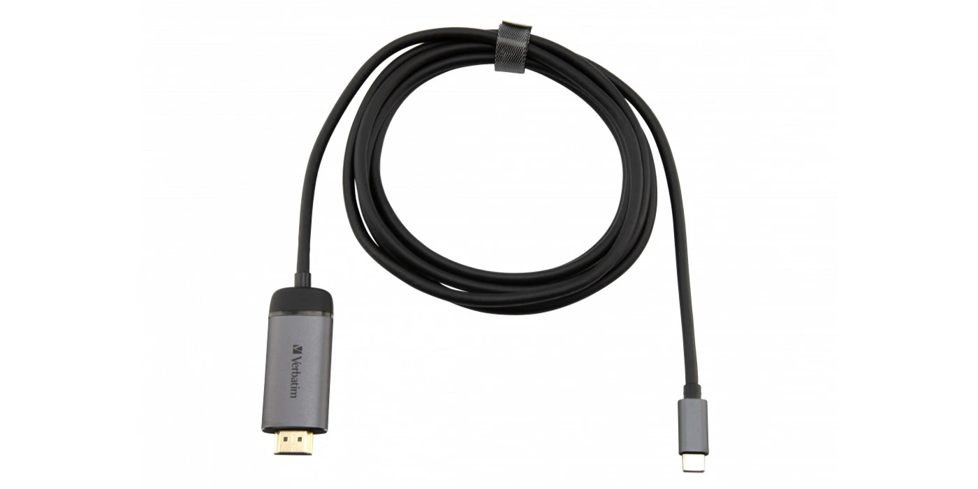 Verbatim 49144 vaizdo kabelio adapteris 1,5 m C tipo USB HDMI Juoda, Sidabras aprašymas - Prekės nuotrauka Verbatim 49144 vaizdo kabelio adapteris 1,5 m C tipo USB HDMI Juoda, Sidabras aprašymas - Prekės nuotrauka