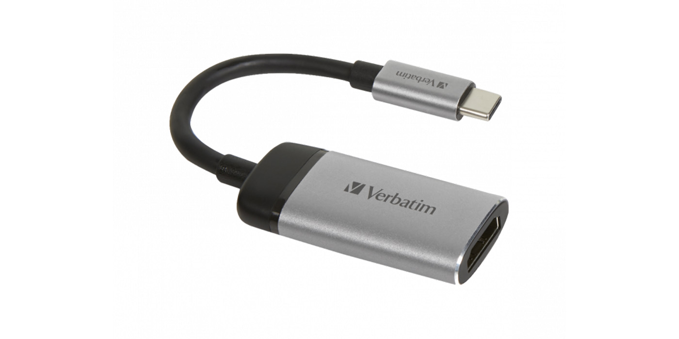 Verbatim 49143 vaizdo kabelio adapteris 0,01 m C tipo USB HDMI Juoda, Sidabras aprašymas - Prekės nuotrauka Verbatim 49143 vaizdo kabelio adapteris 0,01 m C tipo USB HDMI Juoda, Sidabras aprašymas - Prekės nuotrauka