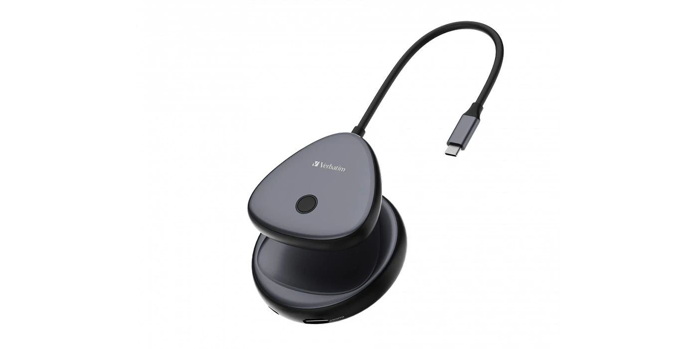 Verbatim – Share My Screen USB-C belaidis Ekrano adapteris 4K su koncentratoriumi aprašymas - Prekės nuotrauka