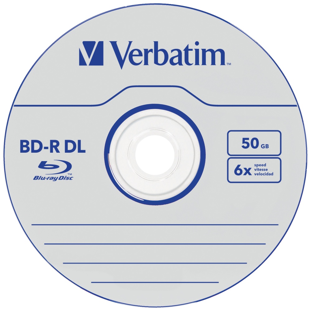 „Verbatim“ „Blu-ray“ diskai 50GB 6X BD-R DL, 5 vnt., pilkos spalvos, 43748 aprašymas - Prekės nuotrauka