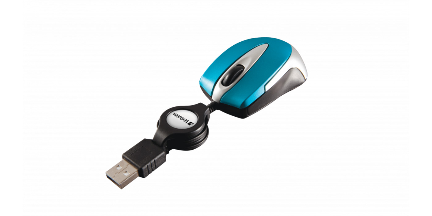 Verbatim Go Mini kompiuterinė pelė USB A tipo Optinis 1000 DPI Abiems rankoms aprašymas - Prekės nuotrauka