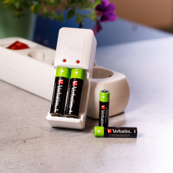Verbatim įkraunama baterija NiMH AA 2500mAh Premium HR6 4vnt juodos spalvos 49517 aprašymas - Prekės nuotrauka