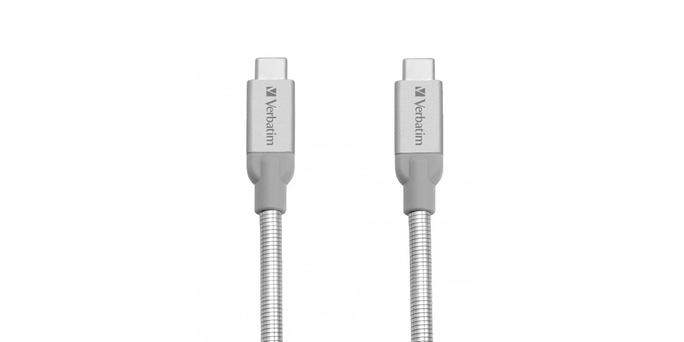 Verbatim 48867 USB kabelis 0,3 m 3.2 Gen 2 (3.1 Gen 2) USB C Sidabras aprašymas - Prekės nuotrauka