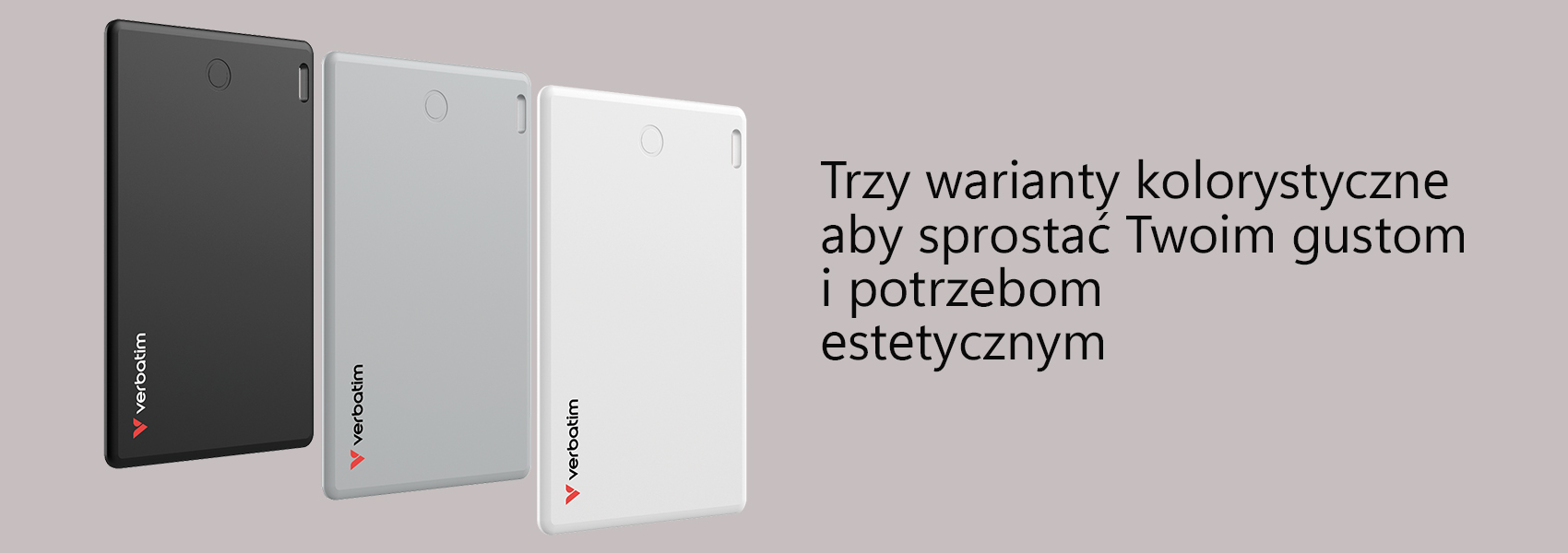 Verbatim My Finder Card Bluetooth juoda, sidabrinė ir balta – daiktų ieškikliai 3 vnt. MYFCR-03BSW 32141 aprašymas - Prekės nuotrauka