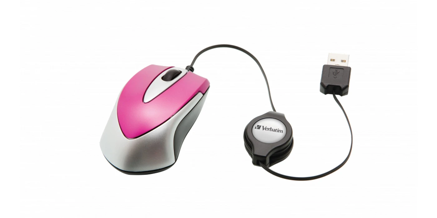 Verbatim Go Mini kompiuterinė pelė USB A tipo Optinis 1000 DPI aprašymas - Prekės nuotrauka