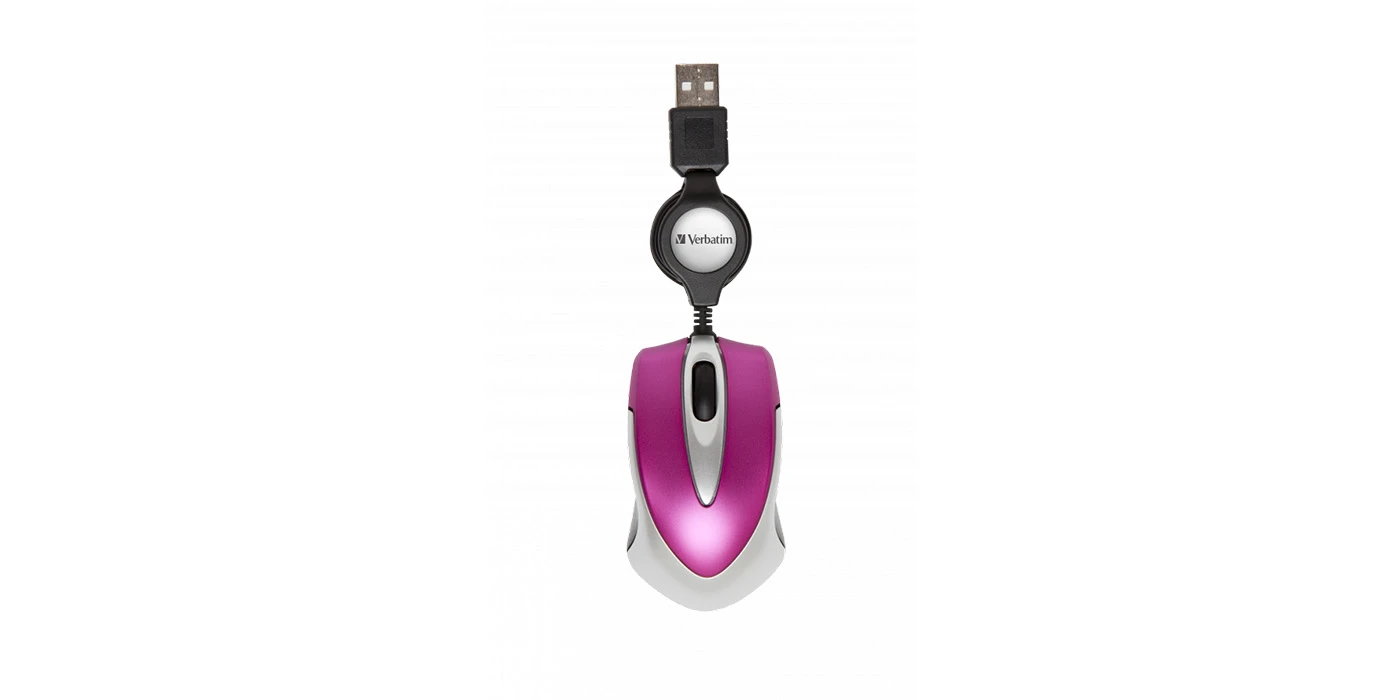 Verbatim Go Mini kompiuterinė pelė USB A tipo Optinis 1000 DPI aprašymas - Prekės nuotrauka