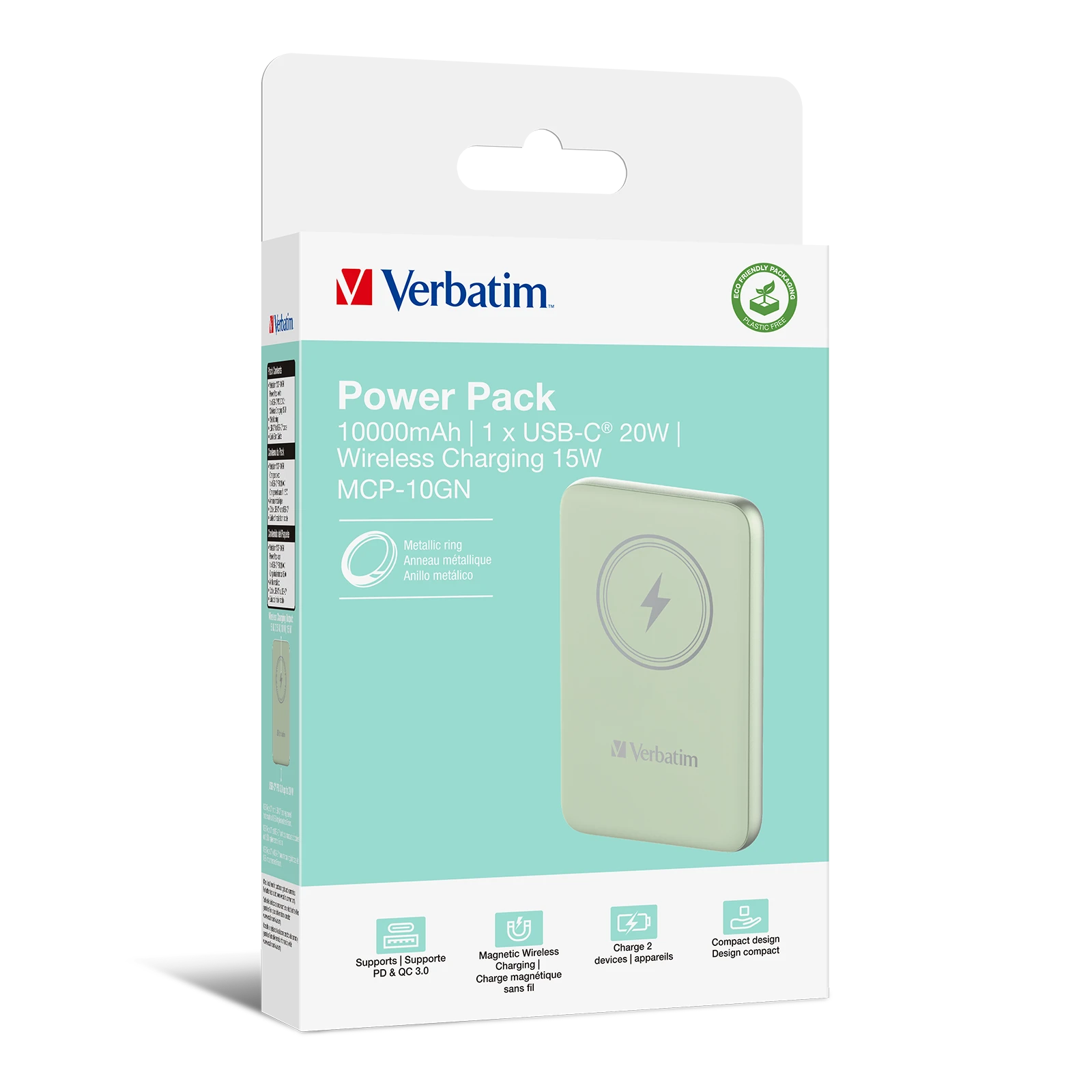 Verbatim Powerbank indukcinis / belaidis `n` Go 15W 10000mAh Wireless Magnetic mėlynos spalvos 32247 aprašymas - Prekės nuotrauka Verbatim Powerbank indukcinis / belaidis `n` Go 15W 10000mAh Wireless Magnetic mėlynos spalvos 32247 aprašymas - Prekės nuotrauka
